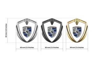 Porsche 3D Emblema Insignia A Tu Elección Impulso 3D Formato
